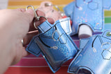 Scrubs Hand Sanitizer Case -clip on keyfob - keychain to hold travel size hand sanitizers