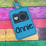 Personalized Tag - camera Tag - custom luggage Tag - camera bag tag - best gifts for her - photographer - gifts under 20- best gifts for her