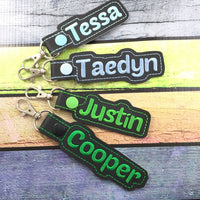 Personalized Name Tag - customized name Keyfob