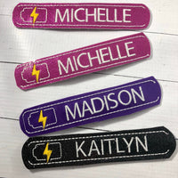 Personalized Phone Cable Label - cord organizer - cord organiser-Charger Cord Sleeve - cable  - for iphone lightning cable  or micro USB