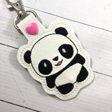 Panda tag - novelty keyfob - panda keyring keychain -best gifts for teens- gifts under 10