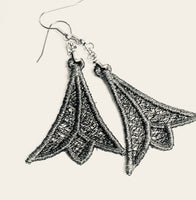 Delicata  Freestanding Lace Embroidered Earrings