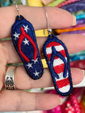All American Style Flip Flop Earrings